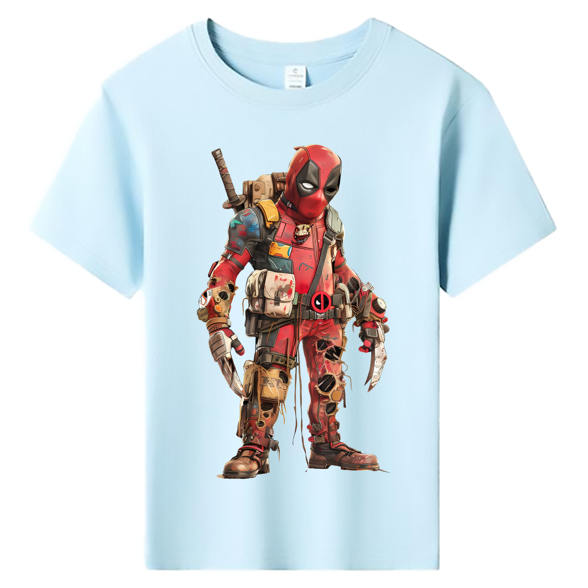 （画像用） Deadpool デッドプール 綿100％キッズTシャツ（フロントプリント）